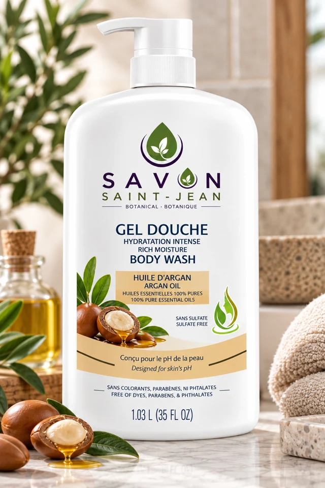 Gel douche à l’huile d’argan